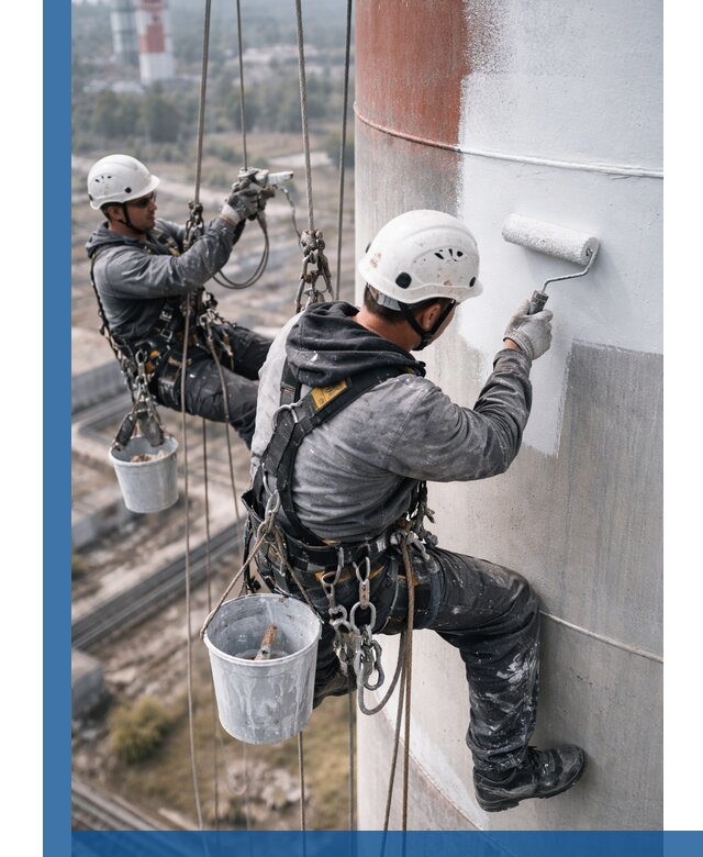 Покраска дымовых труб в Ульяновске: антикоррозийная защита и восстановление