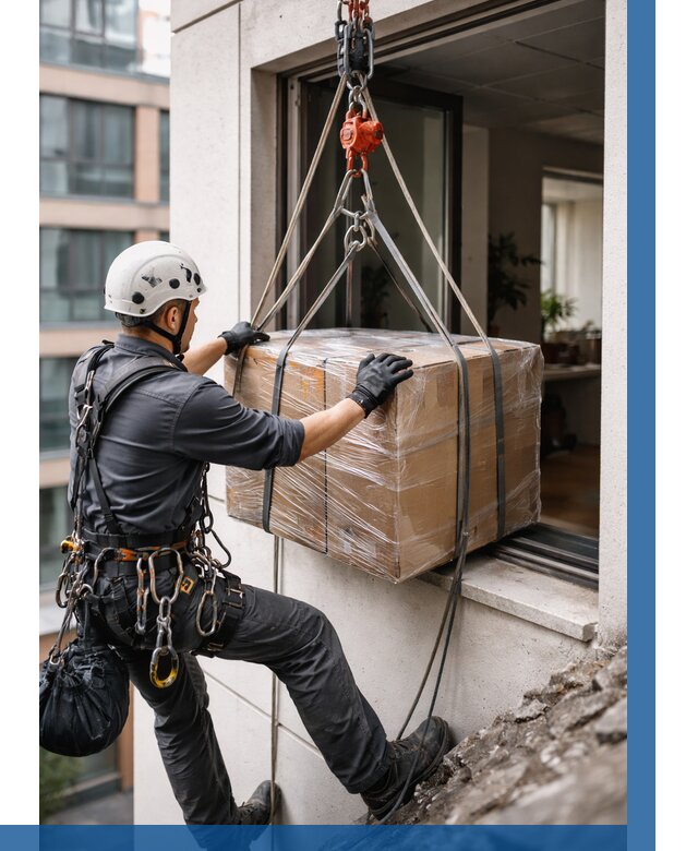 Подъем груза через окно в Ульяновске от 4628 р. | ВЫСОТНИК-Улн