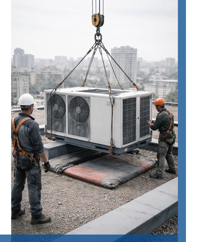 Подъем груза на крышу в Ульяновске от 5143 р. | ВЫСОТНИК-Улн заказать