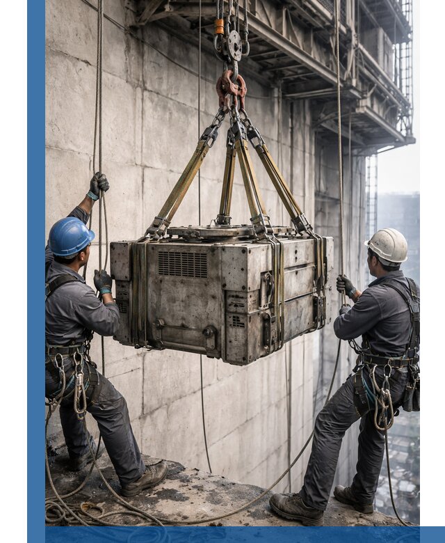 Такелажные работы на высоте, подъем и монтаж грузов в Ульяновске