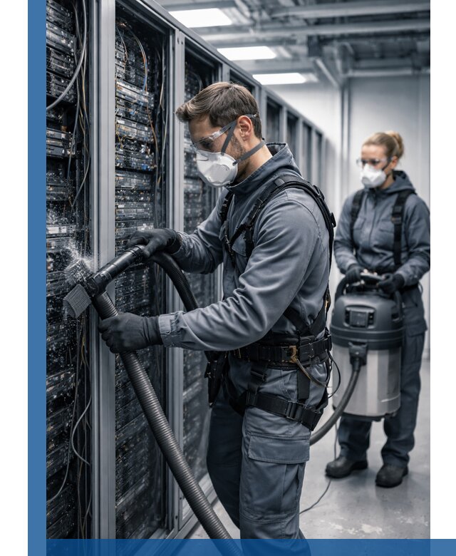 Обеспыливание серверной комнаты в Ульяновске, профессиональная очистка