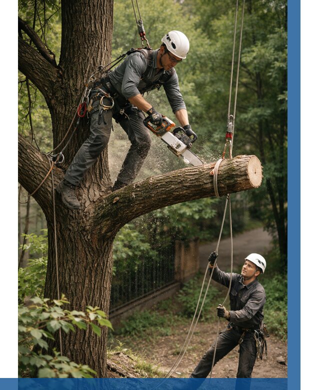 Спил деревьев альпинистами в Ульяновске от 8228 р. | ВЫСОТНИК-Улн
