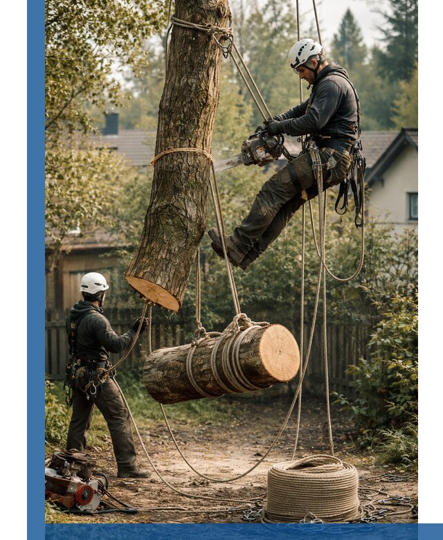 Валка деревьев частями в Ульяновске, безопасно и аккуратно