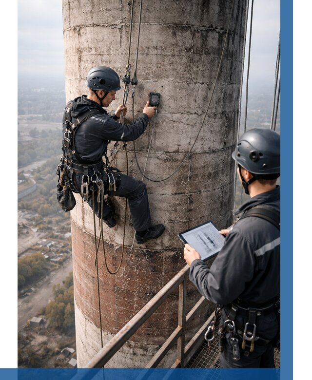 Обследование дымовой трубы в Ульяновске от 8228 р. | ВЫСОТНИК-Улн