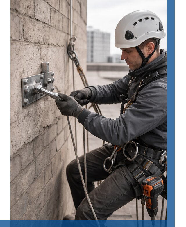 Установка анкерных точек в Ульяновске от 3600 р. | ВЫСОТНИК-Улн