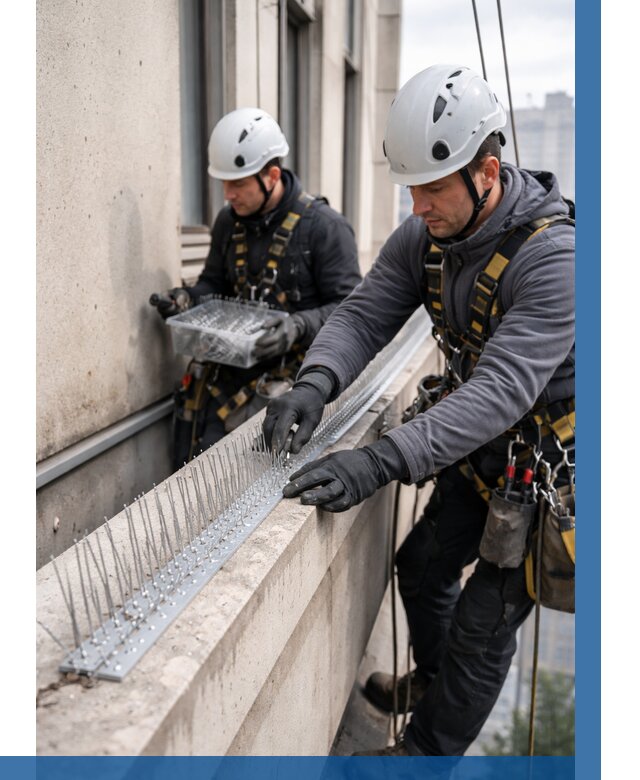 Установка шипов от птиц в Ульяновске от 874 р. | ВЫСОТНИК-Улн